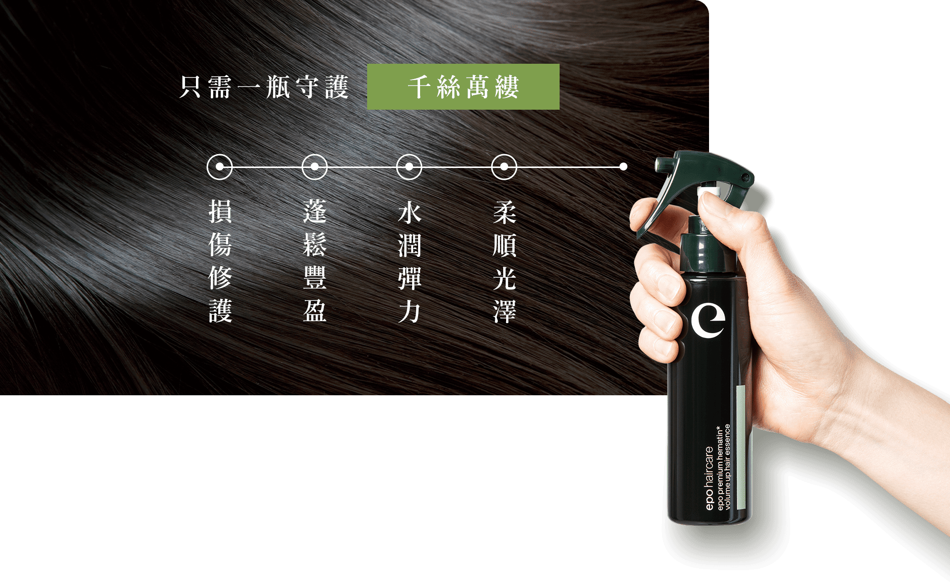 只需一瓶守護千絲萬縷